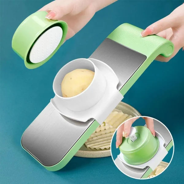 5 In 1 Stainless Steel Multifunctional Vegetable Slicer Cutter